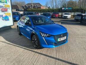 PEUGEOT E-208 2021 (71) at Wilmoths Ashford