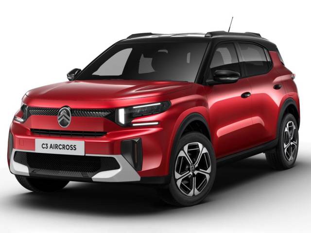 Citroen C3 Aircross 1.2 Turbo PLUS Euro 6 (s/s) 5dr SUV Petrol Elixir Red with Black Roof