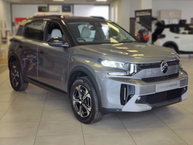 Citroen e-C3 Aircross Standard Range 44kWh MAX Auto 5dr (7.4kW Charger) SUV Electric Mercury Grey with Black Roof