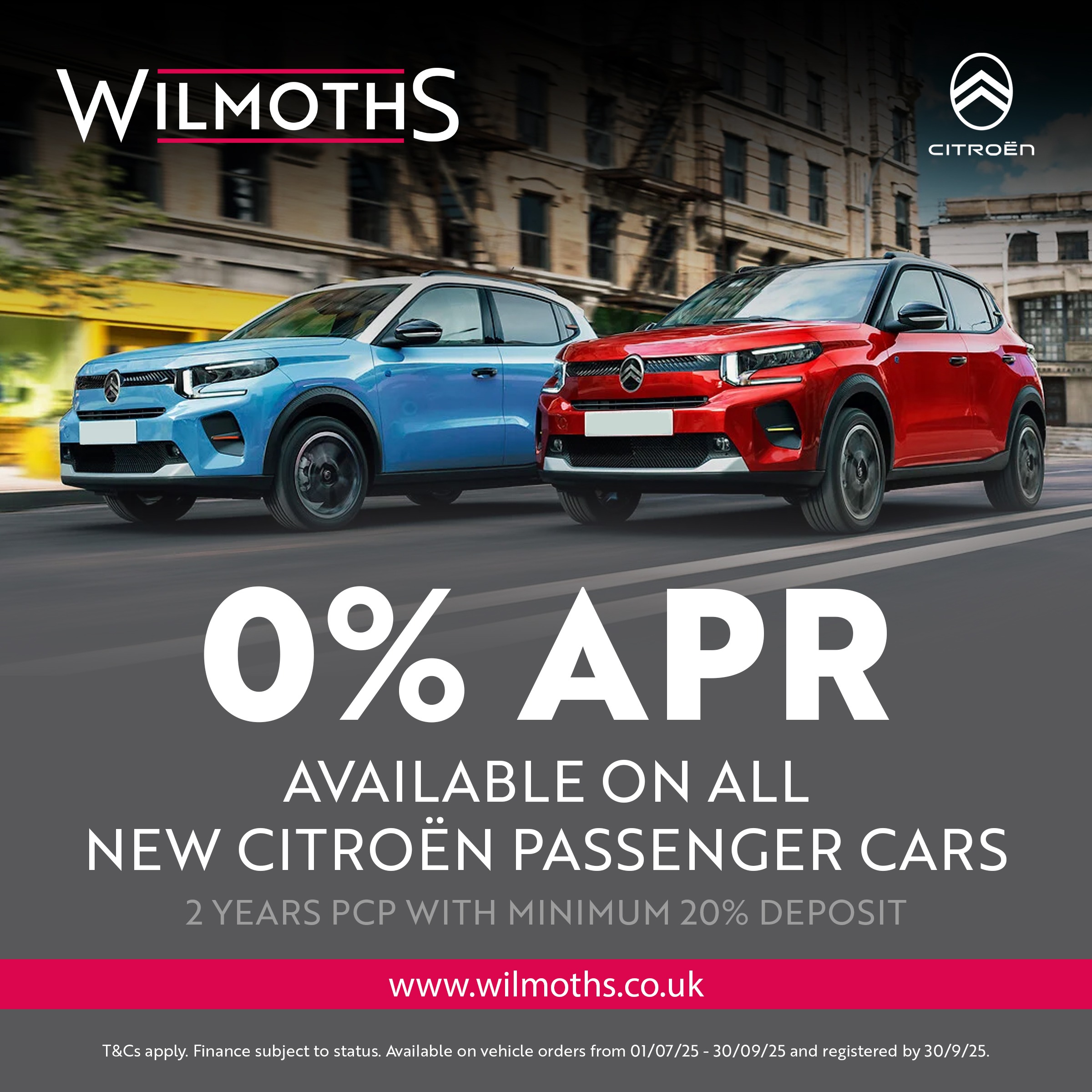 0% APR on all New Citroen Passenger Cars